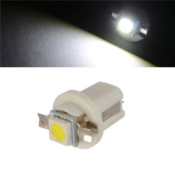 Led bulb 1 smd 5050 socket T5 B8.5D, white color, for dashboard and center console